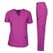 Dagacci Scrubs Medical Uniform Women and Man Scrubs Set Medical Scrubs Top and Pants