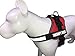 Albcorp Reflective Therapy Dog Vest Harness, Woven Nylon, Adjustable Service Animal Jacket, with 2 Hook and Loop Therapy Dog Removable Patches. Red, Small