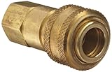 Dixon DCB26 Brass Air Chief Industrial Interchange Quick-Connect Air Hose Fitting, 3/8