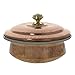 Tableware Indian Set of 2 Copper Serving Bowl Tureens with Lid 500 Ml
