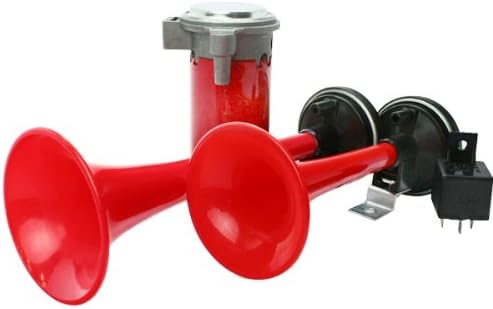 スポンサー プロダクト Life Mart エアーホーン コンプレッサー付 12v ヤンキーホーン クラクション デュアル ダブル 日本メーカー新品 トランペット ラッパ カーホーン