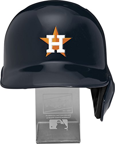 Rawlings MLB Houston Astros Replica Batting Helmet with Engraved Stand, Official Size, Blue