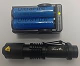 UltraFire CREE XML-T6 Led 1000 Lumens mini Flashlight Torch + 2PC18650 3000mAh Rechargable Batteries + Charger