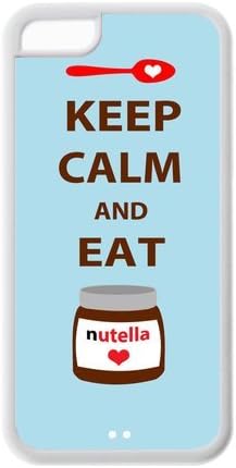 Fashion Keep Calm And Eat Nutella Personalized iPhone 5C Rubber Silicone Case Cover