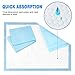 OBloved Disposable Underpads for Baby, 50 Pack(18×24 inch), Leak-Proof Breathable Incontinence Diaper Changing Pad, Heavy Absorbency, and Soft Cover for Bed (Blue)