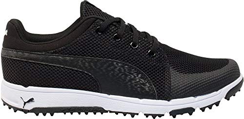 New Mens Puma Grip Sport Tech Golf Shoes Puma Black/White Sz 10.5 M - Ret $100