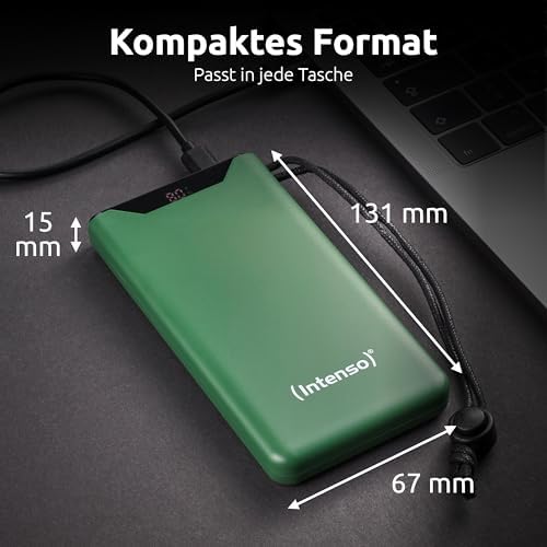 Powerbank F10000 - Externer Akku 10000mAh - USB-C PD & USB-A QC