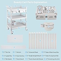 Rolling Utility Cart,Qiwey Medical Utility Cart