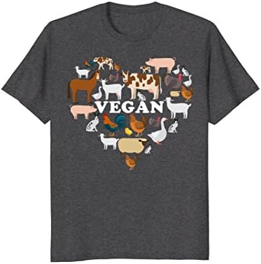 Mens Vegan Shirt Friends Not Food 3XL Dark Heather