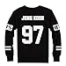 Mainlead BTS Bangtan Boys Black Hoody Sweater Pullover (JUNG KOOK, S)