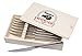 Bruntmor, ALBA Gourmet Stainless Steel 8-piece Steak Knife set with Full Tang Blades, Wooden Gift Box