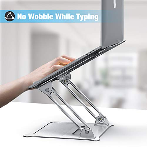 Pannon Adjustable Laptop Stand, Aluminum Computer Riser, Ergonomic