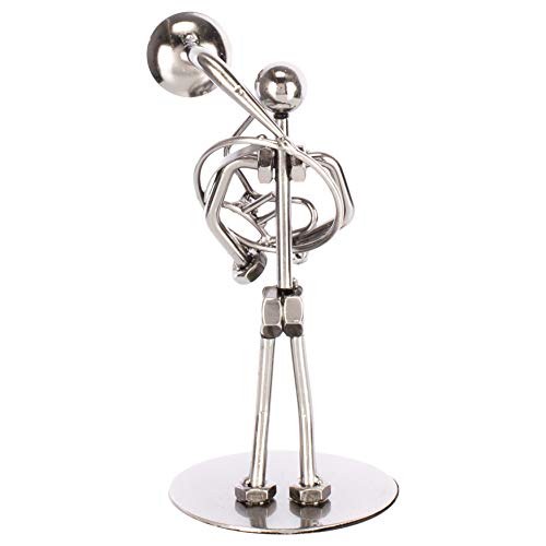 Broadway Gift Silvertone Sousaphone Player 6 inch Table Top Figurine - Thumbnail 3