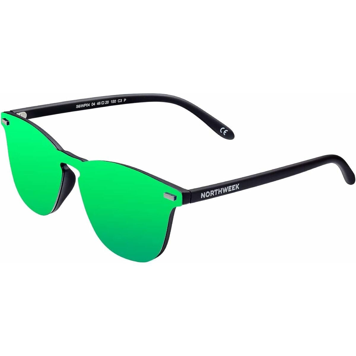 NORTHWEEK Unisex Adults’ Wall Phantom Venice Sunglasses, Green, 136.0