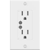 THIRDREALITY Smart Wall Outlet, Dual Independent Control for 2 Sockets, Individual Power Monitoring, Zigbee Repeater, Compatible with Home Assistant &amp; SmartThings, ETL Certified