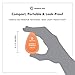 Squeeze Pod Travel Shampoo - 10 Single Use Pods – Sulfate Free Natural Ingredients, Leak Proof, TSA Approved Travel Size Toiletries - Best for Airline Traveling, Camping, Hiking & Gym Bags VS05
