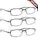 Reading Glasses _ Best 3 Pack Gray for Men and Women _ Have a Stylish Look and Crystal Clear Vision When You Need It! _ Comfort Flex Arms & Dura-Tight Screws _ 100% Guarantee +1.25