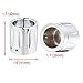 Amazicha Chrome CNC Edge Cut Front Axle Nut Covers Cap for Harley Davidson Touring 2008-2018