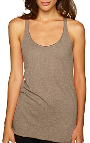Next Level Women's Stylish Soft Tri-Blend Racerback Tank, Venetian Gray, X-Small