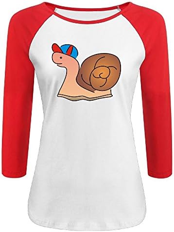 Luyudong Cute Snail The Sleeves Of The Woman's Sleeve Shoulder XXL Red
