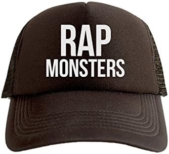 Rap Monsters Swag Hip Hop Print Trucker Hat Cap Black