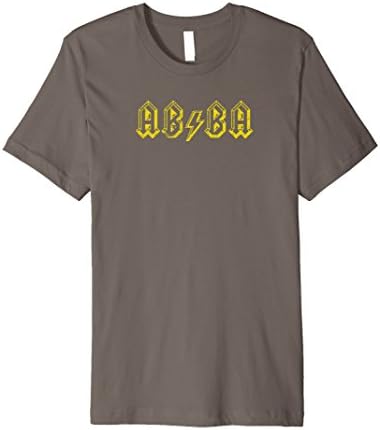 Mens Lightning Bolt abba T-Shirt Small Asphalt