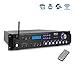 Pyle Multi-Channel Bluetooth Power Amplifier - 3000 Watt Audio Rack Mount Home Speaker Sound Stereo Receiver FM Radio, USB, Headphone, RCA, Dual Microphone w/ Echo, LED, Wireless Streaming P3001AT