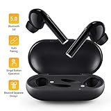 Bluetooth Earbuds, Wireless Headphones Bluetooth V5.0, Auto Pairing Mini Earbuds with Mic, HD Stereo in-Ear Noise Canceling Headphones with Charger Case, Bluetooth Earphones for Android iOS Windows