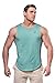 Jed North Loose Fitted Workout Muscle Tee Bodybuilding Stringer Tank Top,Green,Small