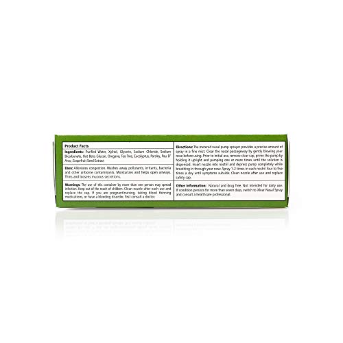 Xlear Rescue Nasal Spray, Natural Saline Nasal Spray with Xylitol, Oregano, Tea Tree, Fast Sinus