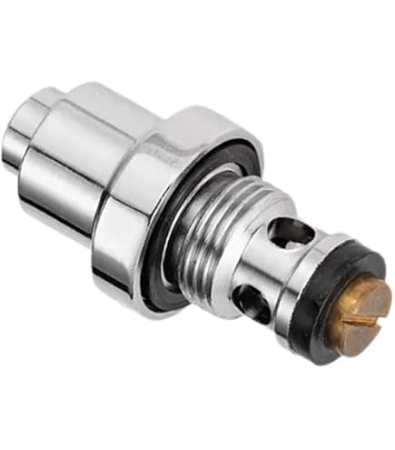 Kitchen Button Valve Assembly 21-302L – Low Lead Brass Faucet Cartridge For Pre-Rinse Spray Heads, Knee & Foot Valves (2.6