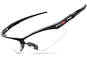 Glove Station Optic Max Safety Glasses for Men & Women, Scratch-Resistant Eye Protection for Shooting, Hunting & Construction