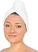 Kleager Shower Hair Towel Super Absorbent Microfiber (2 Pack) Hair Wrap Shower and Swimming Soft Hair Turban Drying Cap - White