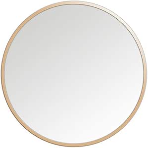 GSH-MIRROR Espejo Redondo Redondo de Oro con Espejo Tipo vanidad