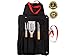 Stainless Steel BBQ Grill Set with Multi-Use Spatula, Tongs, Meat Fork, and Heavy Duty Canvas Apron - Barbecue Grilling Set and Utensils by Dimel, Rust free, Professional Cooking Tools