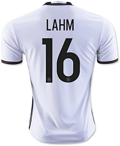 2016 White #16 Lahm Home Match Football Soccer Adult Jersey