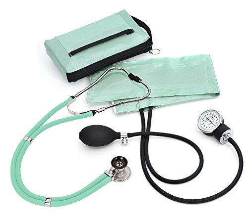 Prestige Medical Aneroid Sphygmomanometer/Sprague-Rappaport Kit, Aqua Sea