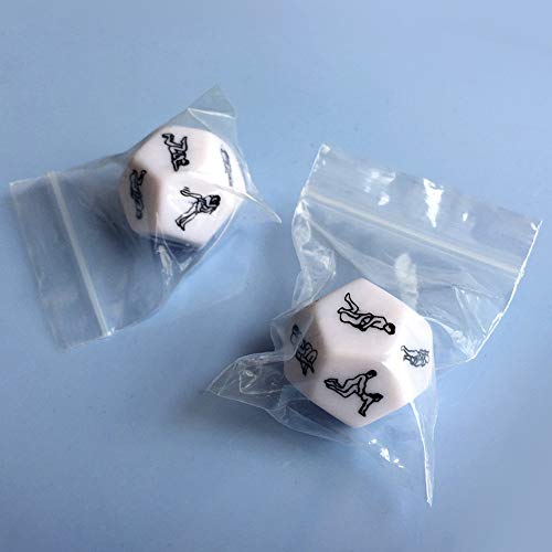 Multifaceted Style Game Dice Toy, Romantic Party Dice Game Novelty Gift for Warm up Dices 12 Sides Positions Dice for Couples