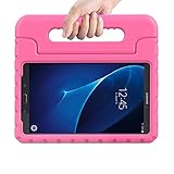 eTopxizu Samsung Galaxy Tab A 7.0 Case,EVA ShockProof Light Weight Super Protection Cover Handle Stand Kids Case for Tab A 7.0 Inch Tablet 2016 Release(SM-T280 and SM-T285 Version ONLY), Rose Pink