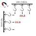 48LB Magnetic Hooks, Heavy Duty Magnet Hook with Strong Neodymium Magnet Hook for Home, Kitchen, Workplace, Office and Garage - 6-Pieces