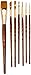 Princeton Brush-Princeton Series 9000 Brown Handled Brush, Set of 7, for Acrylic, Oil and Watercolor-Mixed Media Paintbrushes