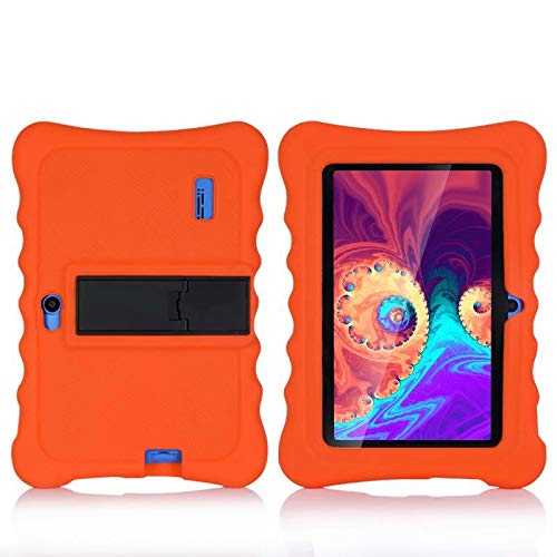 AKNICI 7 Inch Silicone Stand Case for Haehne & Yuntab 7" Tablets, Orange