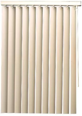 National Brand Alternative Vertical Blind VNL 104INX84IN Valance and Wand Control Ivory 560319