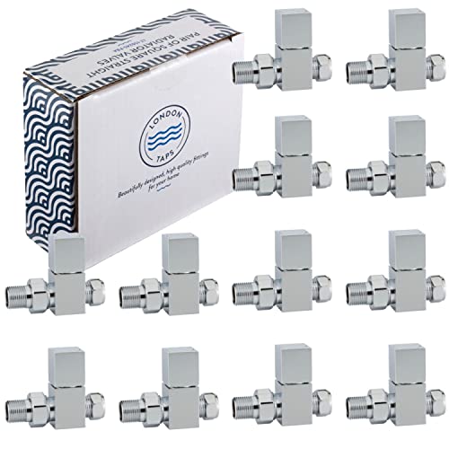 Square Straight Radiator Valves