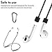 AirPods Protective Case, 3 in 1 Silicone Headphones Accessories Cover Skin Dustproof for Apple Airpods Charging Case with Keychain and Sports/Anti-Lost Strap(Black)thumb 4