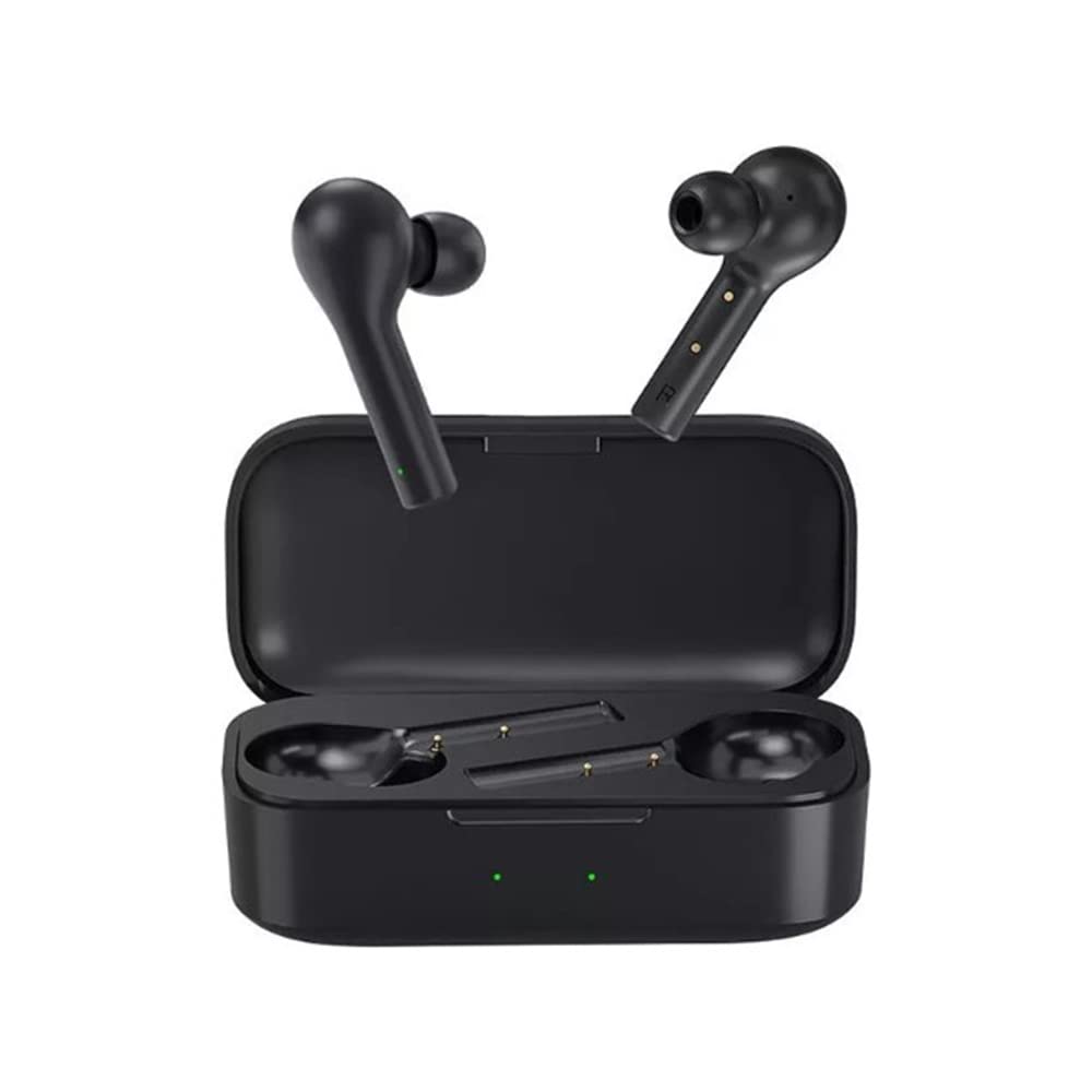 QCY T5 In-Ear Sport Headphones Bluetooth 5.0 TWS with Charging Case, 25 Hours Playtime,Compatible with iPhone Samsung Huawei, Sports Earphones, Waterproof and Microphone (Black)