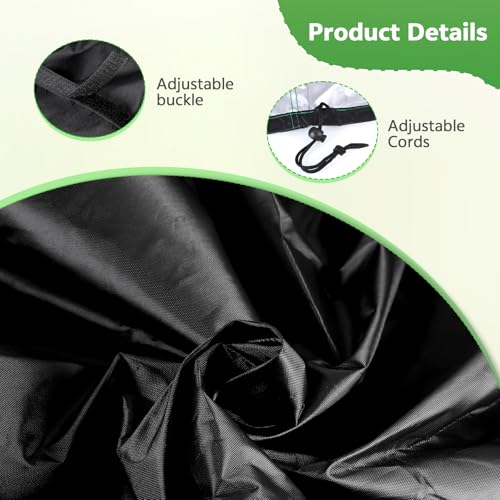 Zocipro Protective Covers for Outdoor Garden Chairs, 70 x 90 x 80/120 cm, 210D Oxford Fabric, Waterproof and Resistant, Anti-UV, for Terrace Stackable Chairs with Drawstring