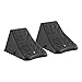 CURT 22800 Black Plastic Camper RV Wheel Chocks for Trailers, 2-Pack