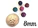Multi-Colored Lava Stone Beads for Essential Oil Diffuser Necklace (8mm, 5-Pack)