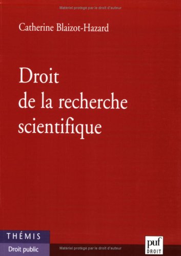 Droit de la recherche scientifique